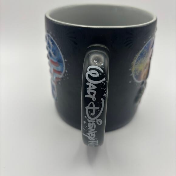 Walt Disney World 3D Mickey Mouse Silhouette Mug Cup American Flag Fireworks - Picture 3 of 8